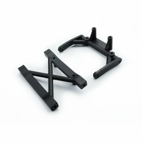 Thinkandplay Front & Rear Shock Tower Chassis Brace for SCA-1E Spare Parts Set, Black TH2988588